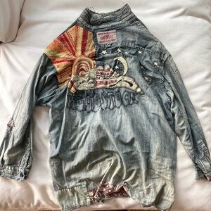 Magnolia Pearl Woodstock Denim button down